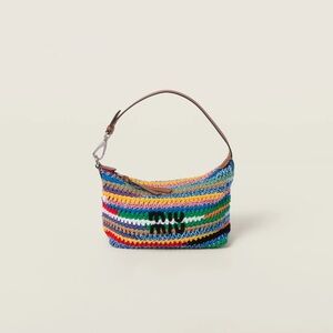 Miu Miu Colorful Crochet Shoulder Bag